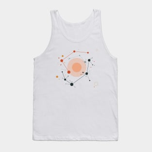 Geometric minimalist abstract line art pattern Tank Top